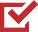 ✓